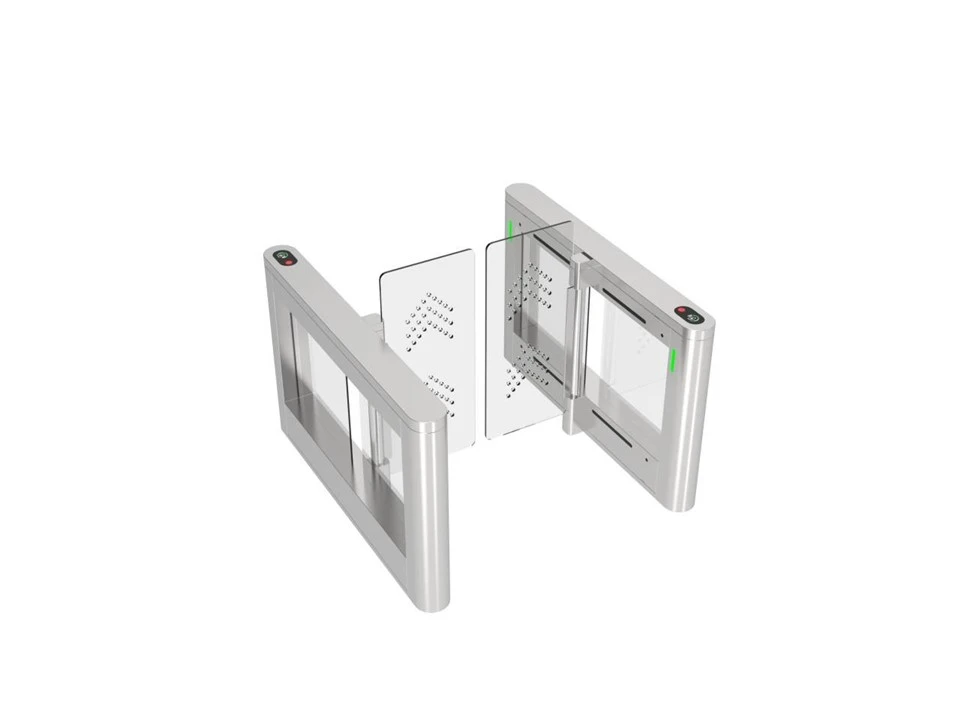 outdoor high panel security turnstile